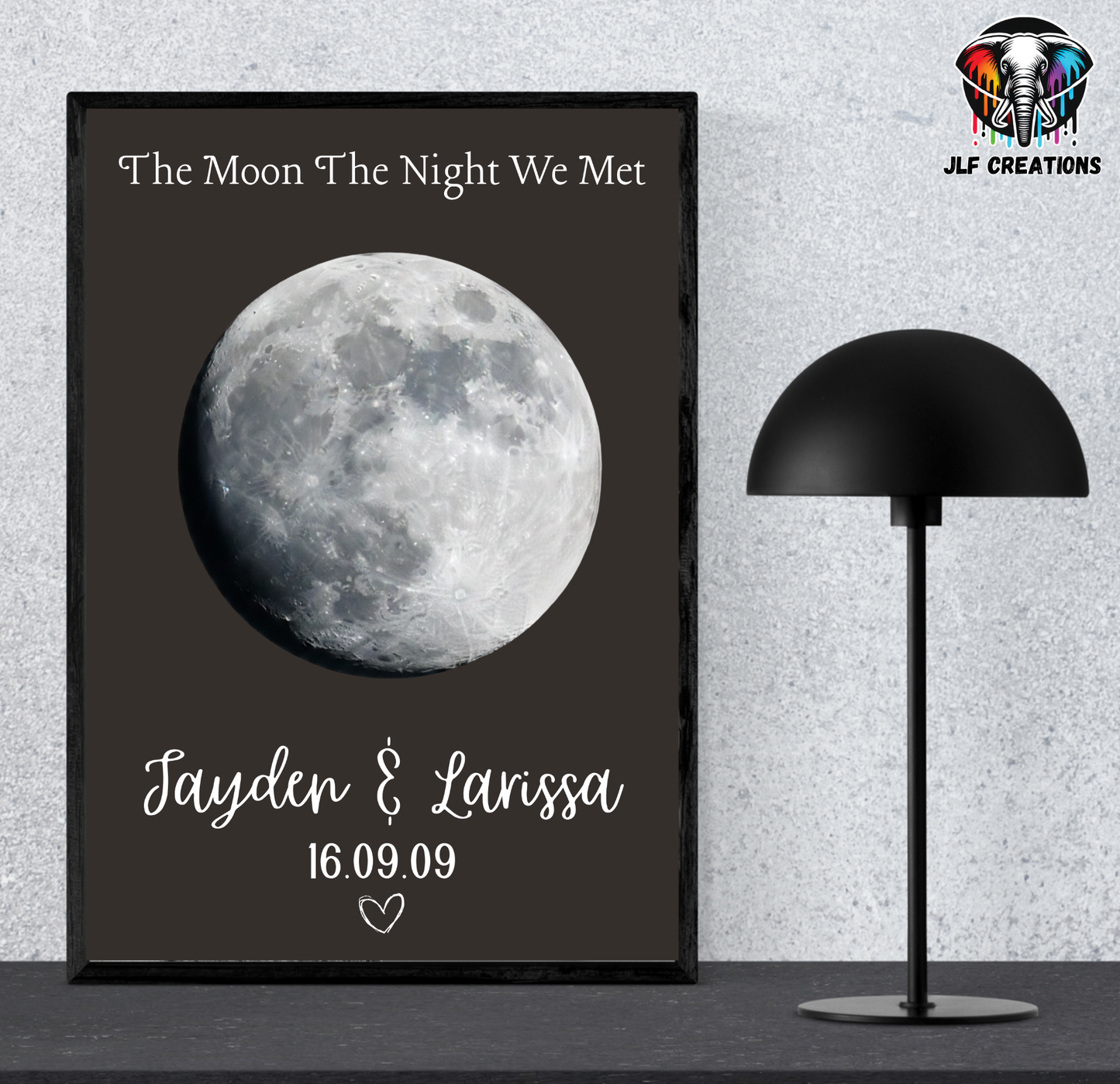 Moon, The Night We Met - Framed Print