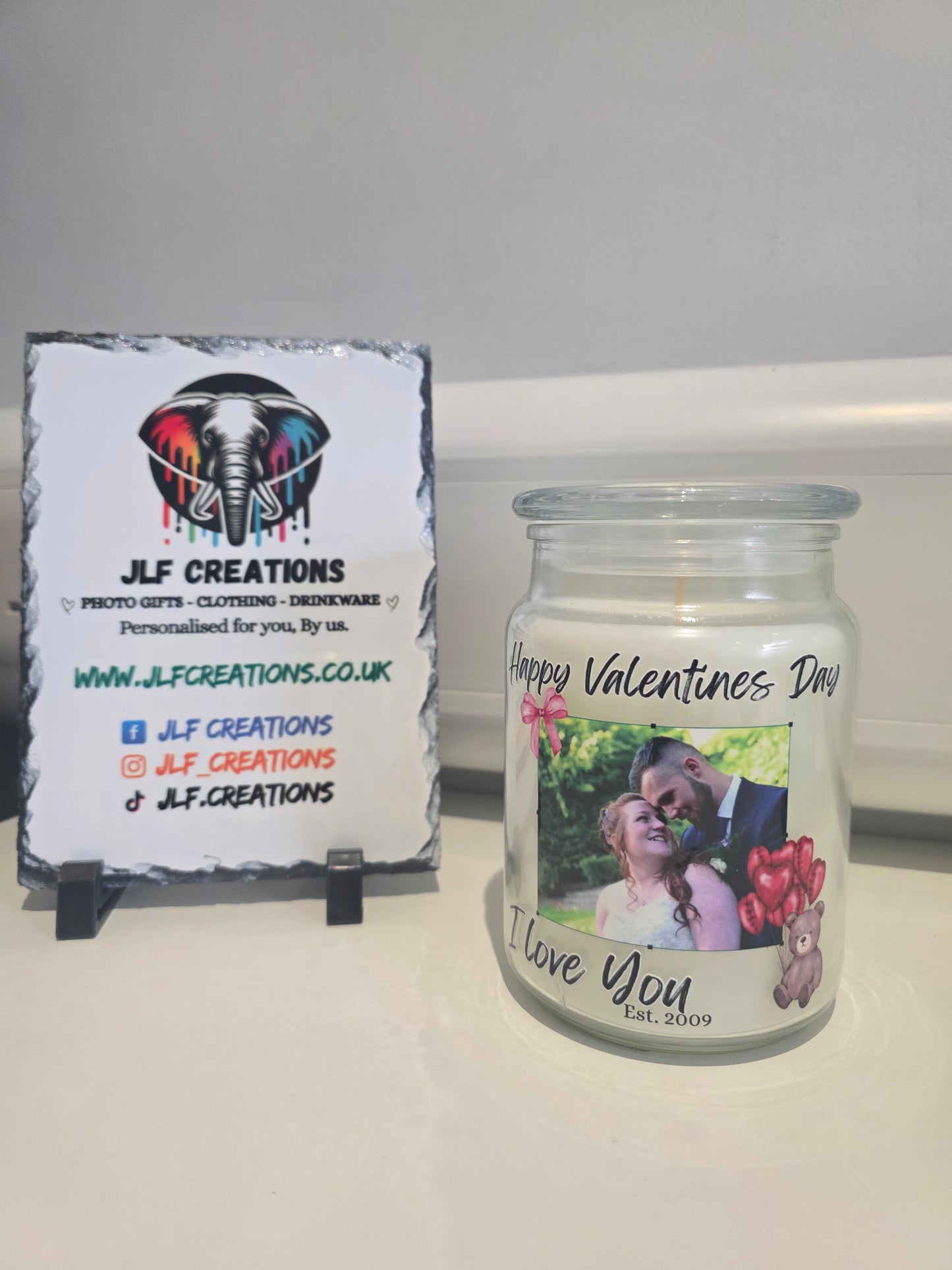 Valentines Day Vase & Candle