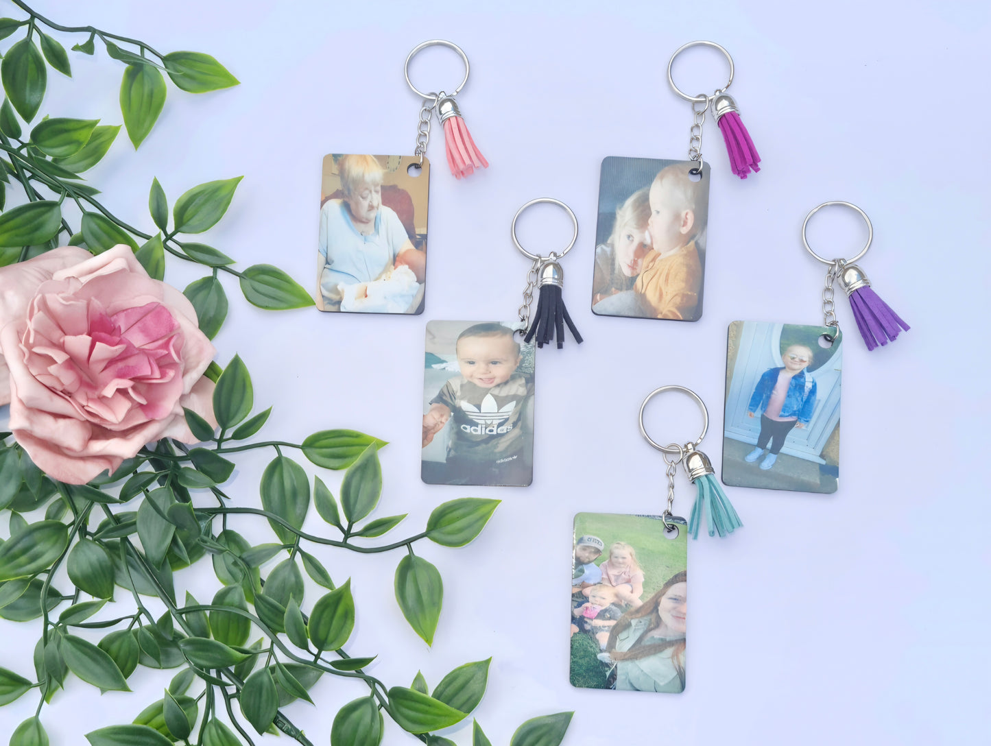 MDF double sided keyrings