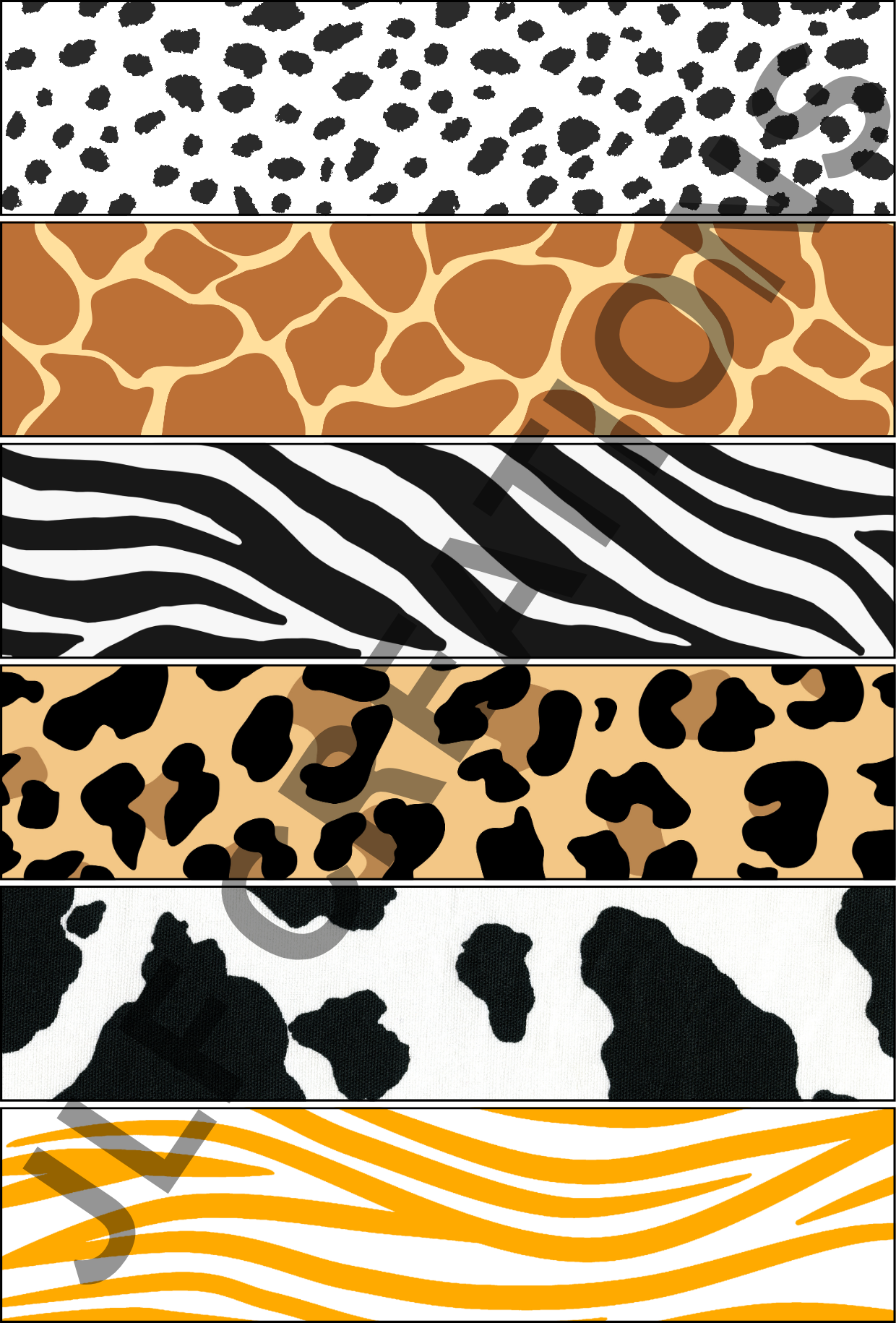 Animal Print Tube Tape
