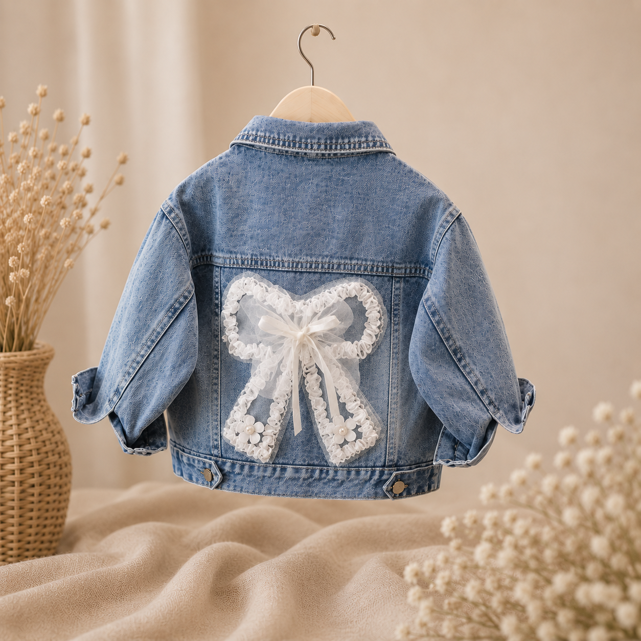 Bow denim jackets