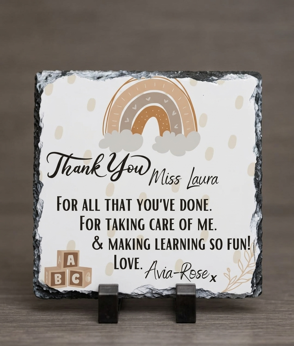 15x15cm teacher - Photo Slate