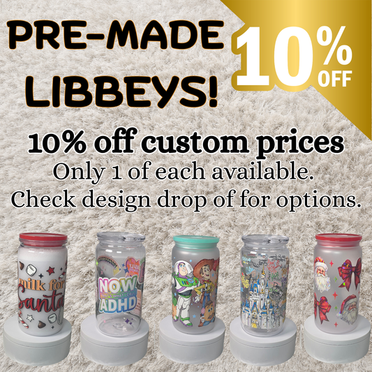 Pre-Made 16oz Libbeys