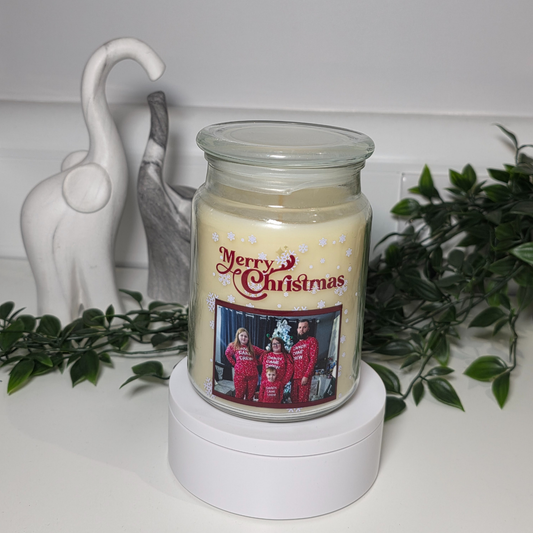 Personalised Christmas Candle