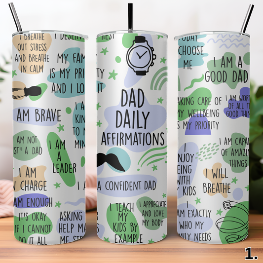 20oz Fathers Day Tumblers mixed designs