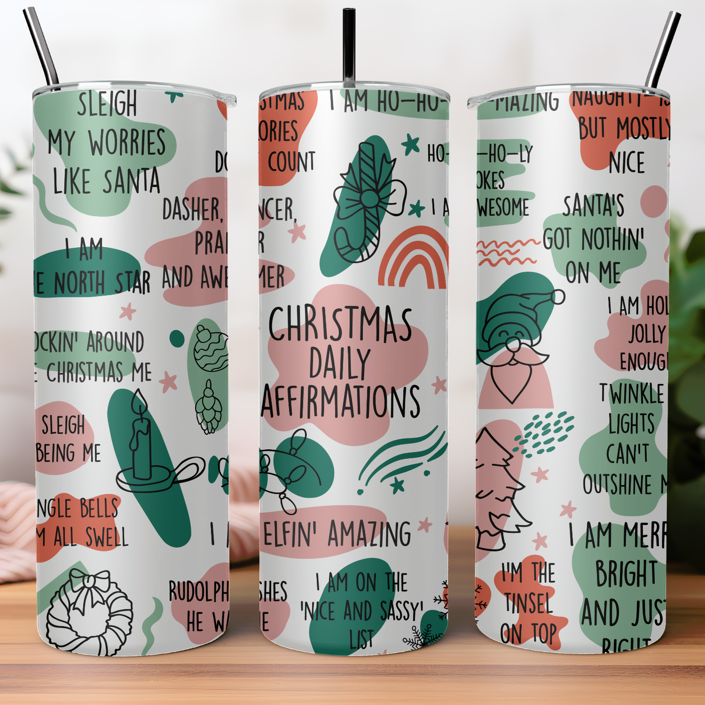 20oz Christmas Tumblers