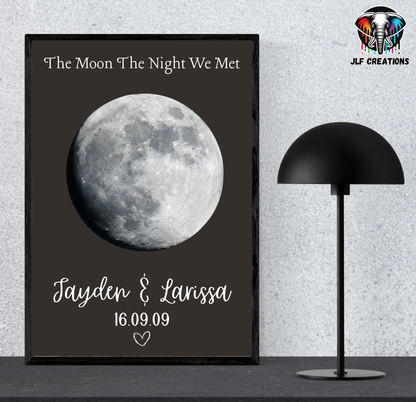 Moon, The Night We Met - Framed Print