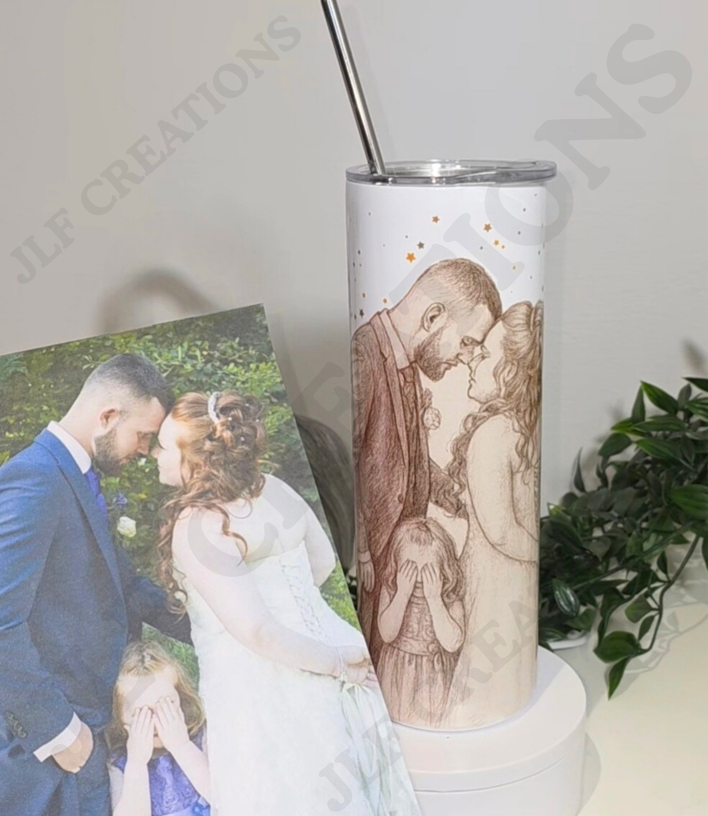 Photo into Sketch Tumbler