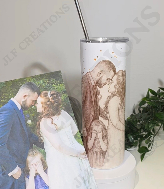 Photo into Sketch Tumbler