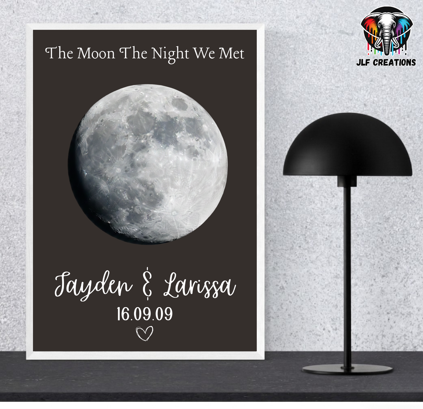 Moon, The Night We Met - Framed Print