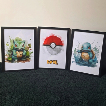 Set of 3 custom framed prints