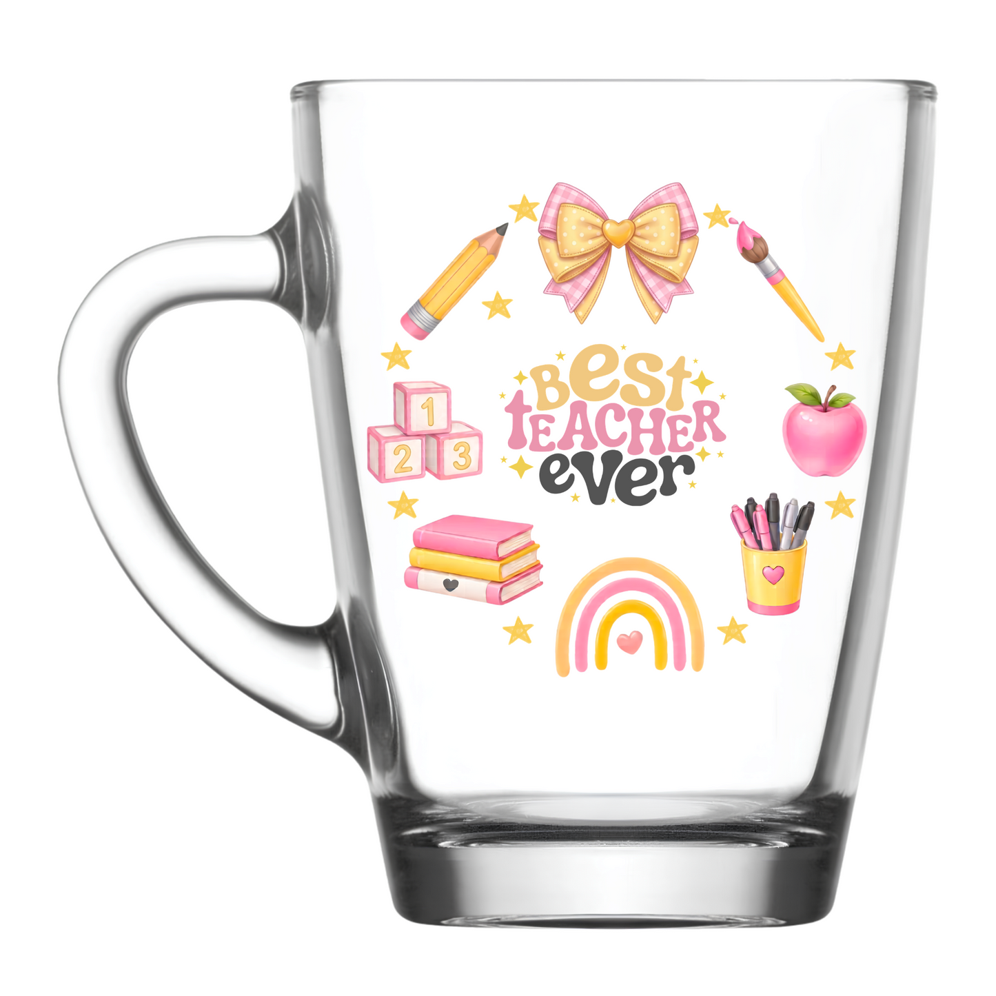 Best Teacher Glass Mug