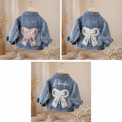Bow denim jackets