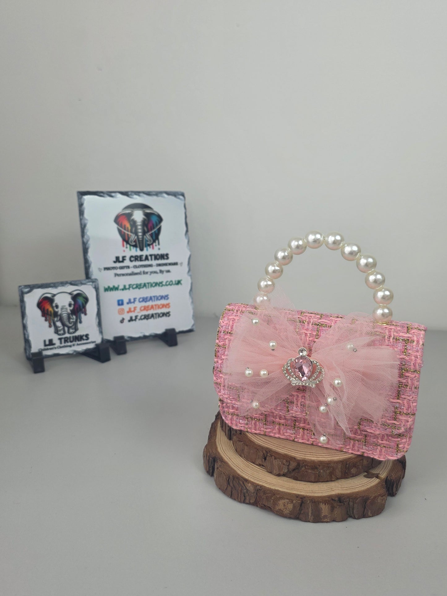 Pink Tiara Bow Bag