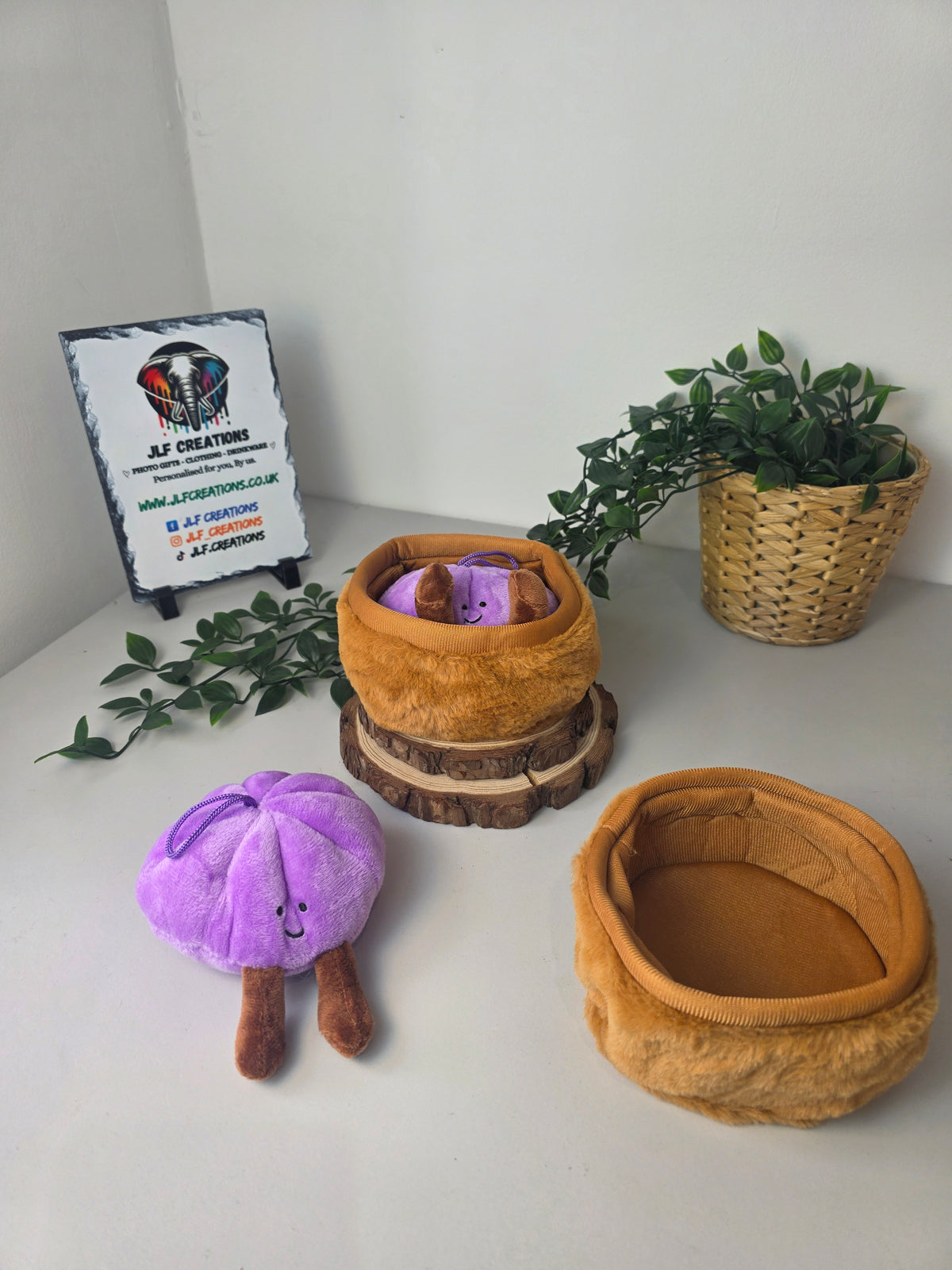 Plushy Dumplings & Basket