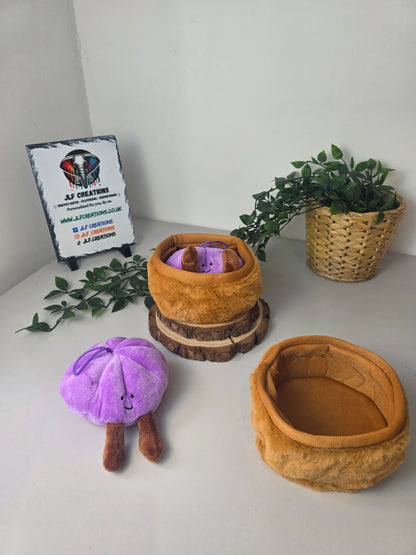 Plushy Dumplings & Basket