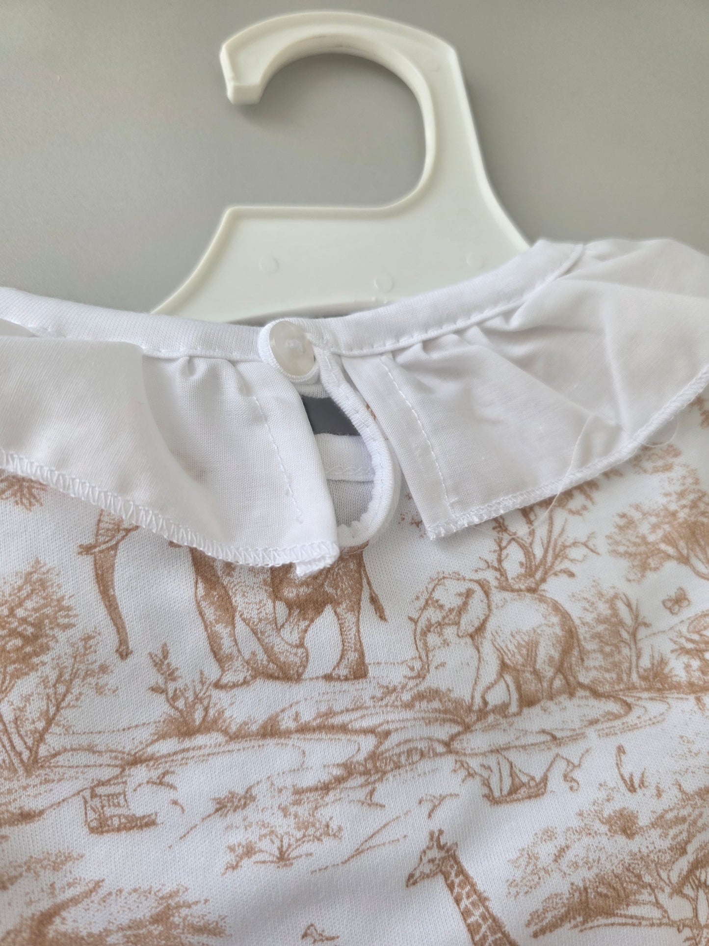 Safari - beige frilled pjs