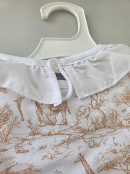 Safari - beige frilled pjs