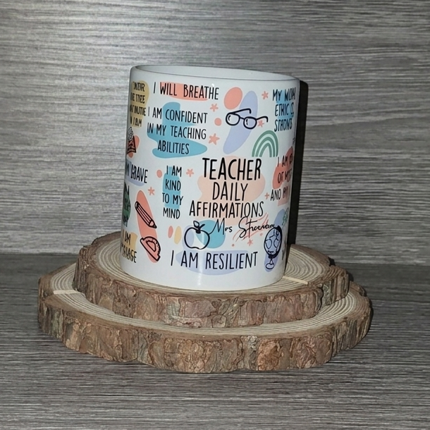 Teacher affirmations mug