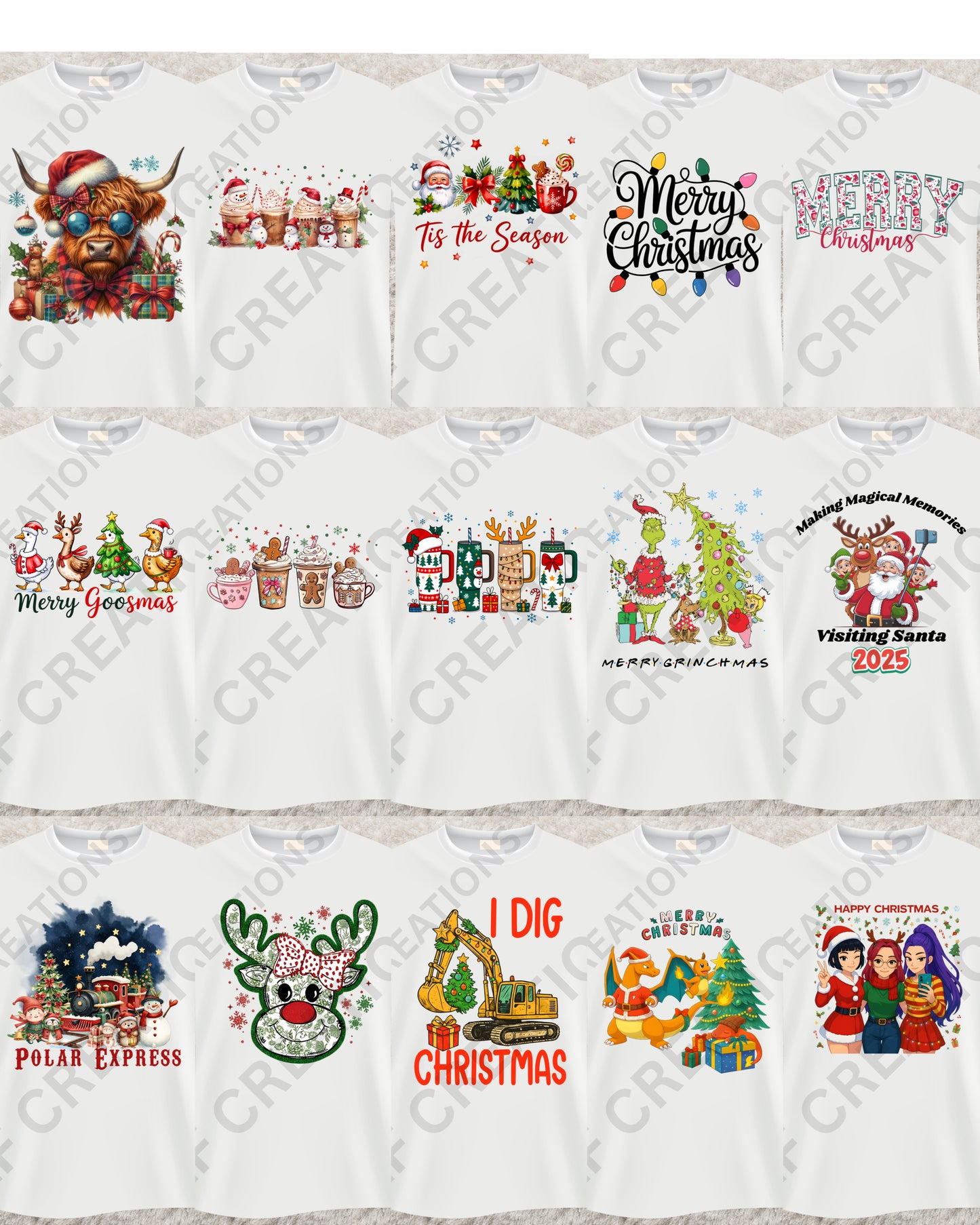 Children's Christmas T-shirts - Bundle 3