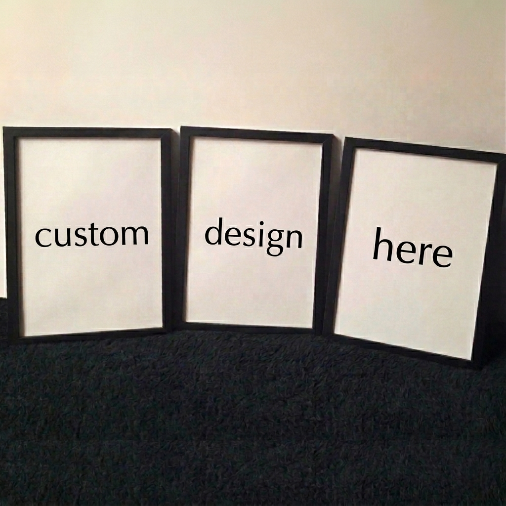 Set of 3 custom framed prints