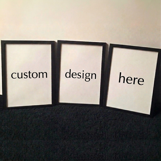 Set of 3 custom framed prints