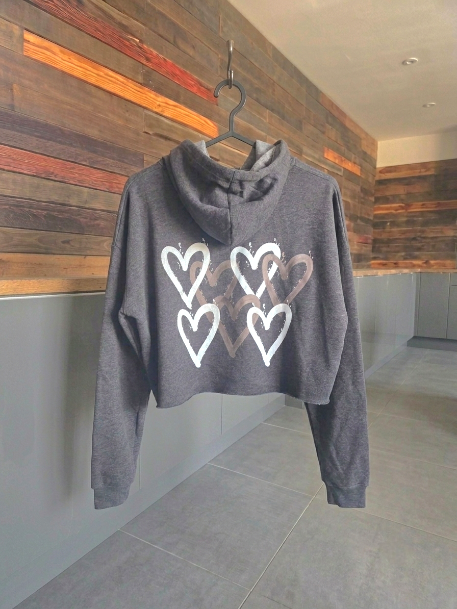 Cropped grey hoody