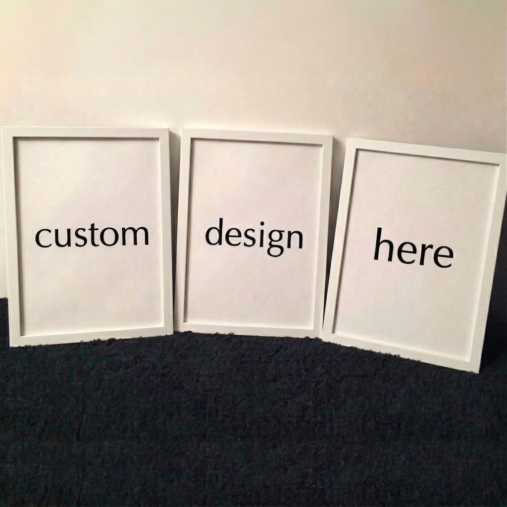 Set of 3 custom framed prints