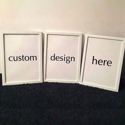 Set of 3 custom framed prints