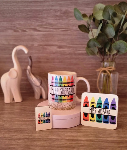 11oz mug, MDF Coaster & Keyring