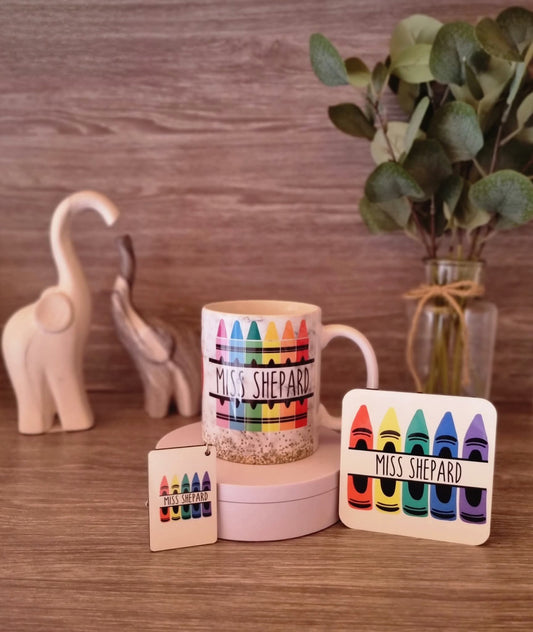 11oz mug, MDF Coaster & Keyring
