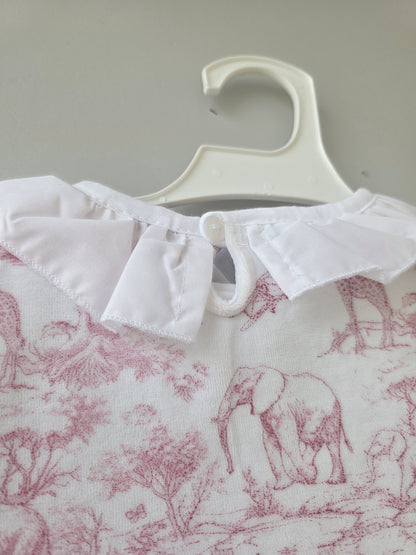 Safari - Pink frilled pjs