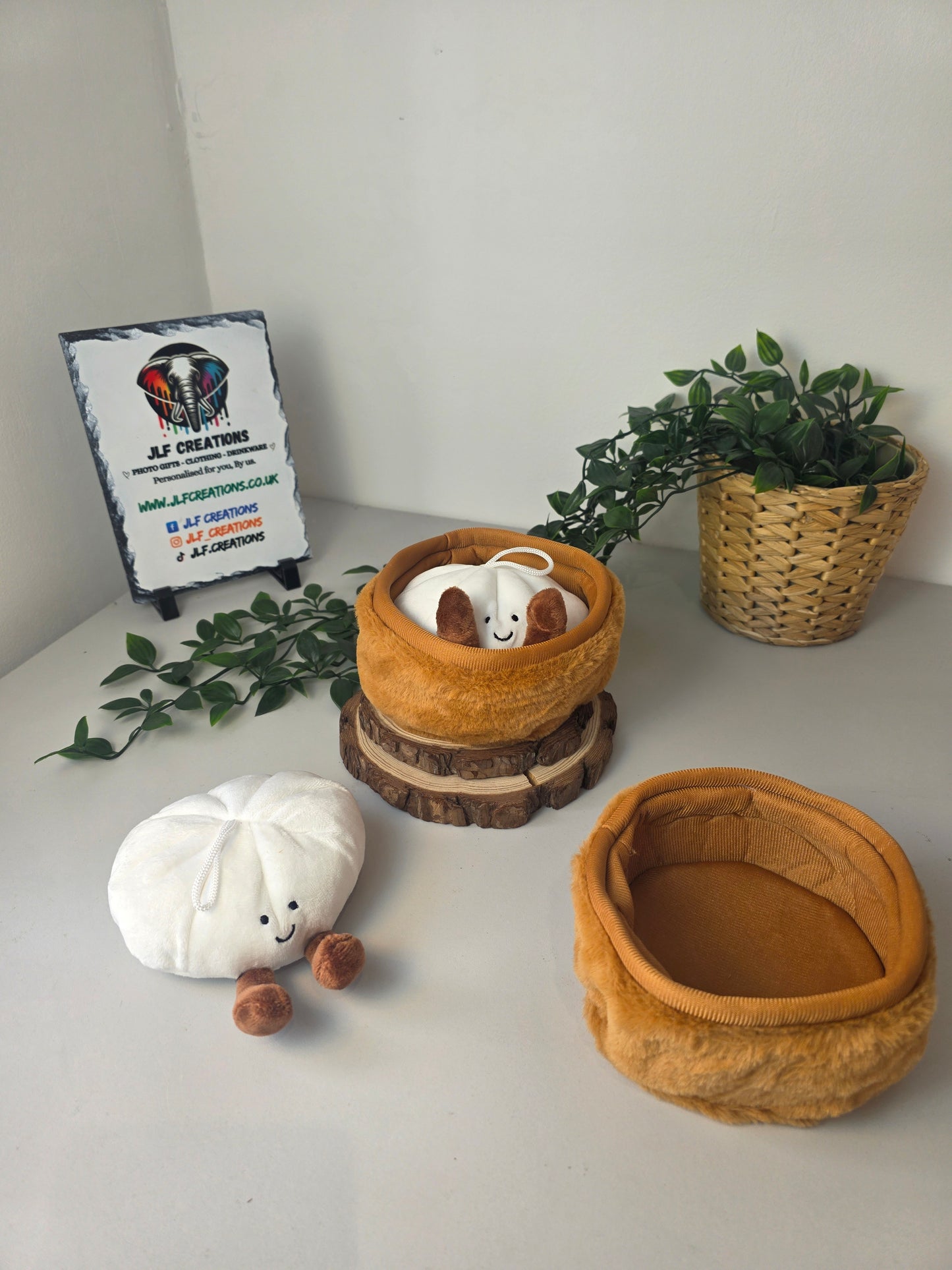 Plushy Dumplings & Basket