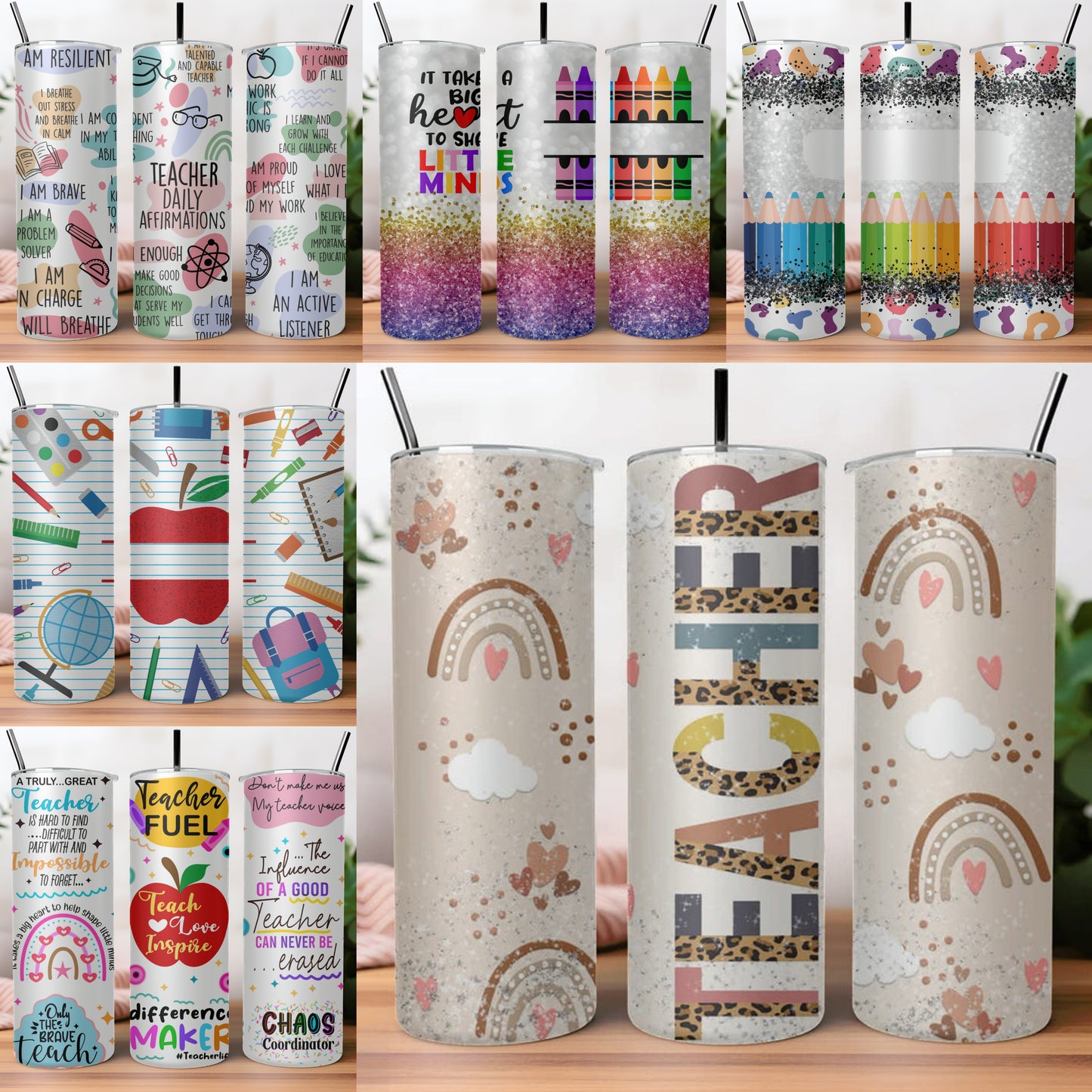 20oz Teacher Tumblers