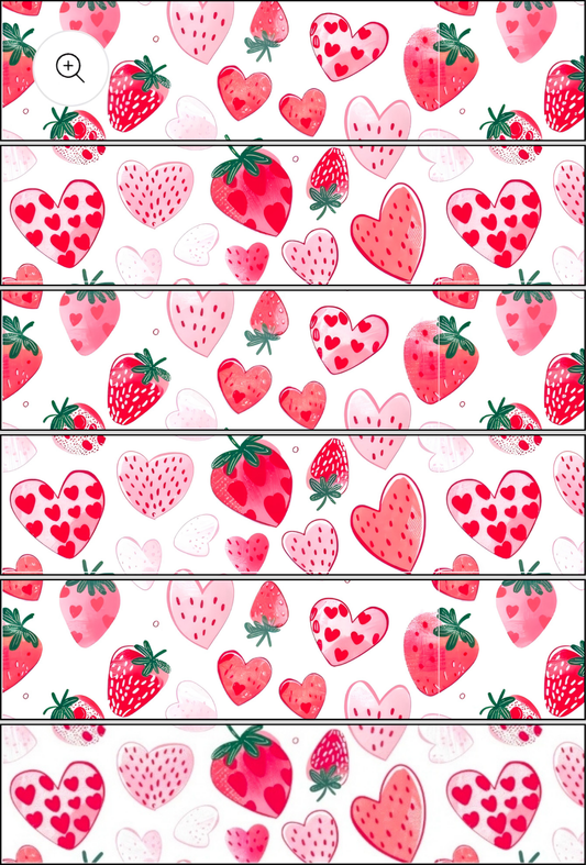 Hearts/strawberries Tube Tape
