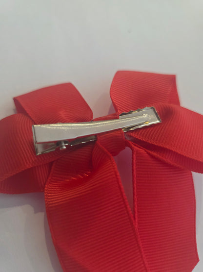 Red Child's hair bow