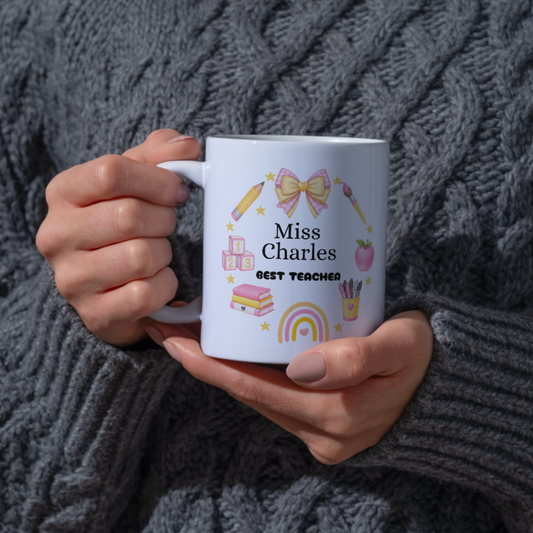 Personalised teacher mug