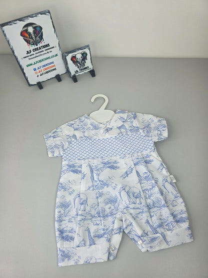 Safari - Blue romper