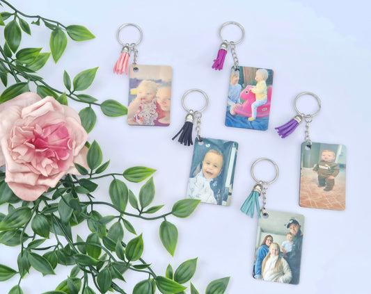 MDF double sided keyrings