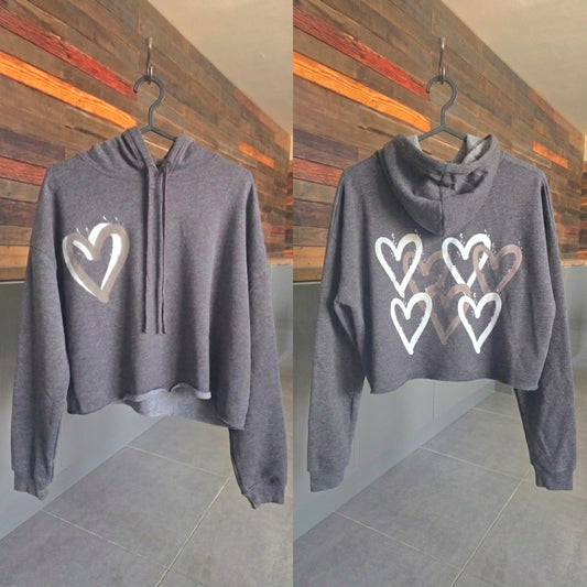 Cropped grey hoody
