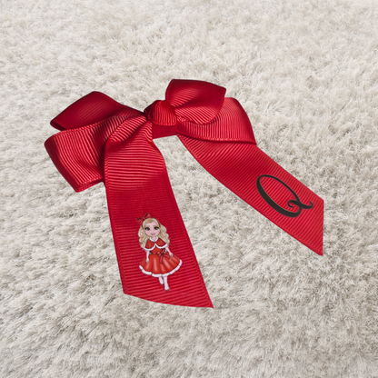 Red Child's hair bow
