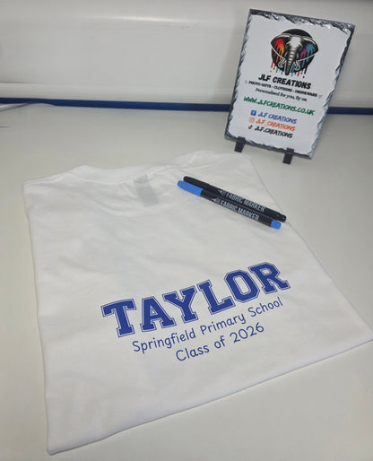 Leavers signing shirt